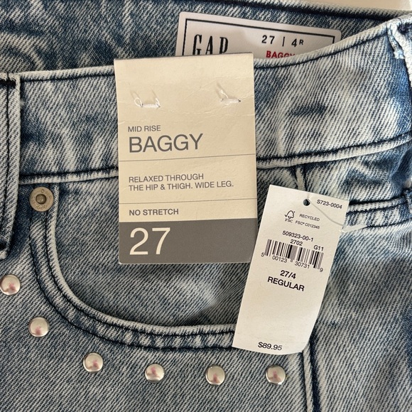GAP Denim baggy studded Jeans - Picture 6 of 7